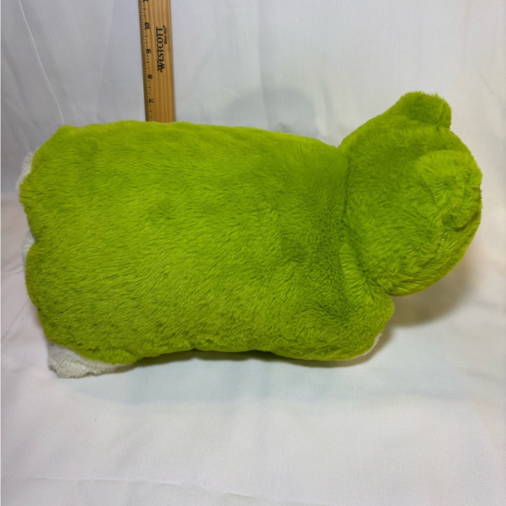Froggy Plush Pillow, Green/White - Smoochy Pals by Linzy Toys - Picture 5 of 10